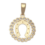 COLGANTE ORO 18KL HERRADURA - 15MM