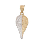 COLGANTE ORO 18KL HOJA BICOLOR