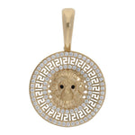 COLGANTE ORO 18KL LEON CIRCONITAS - 23MM