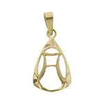 COLGANTE ORO 18KL LETRA - 11x18MM - Abecedario: a 
