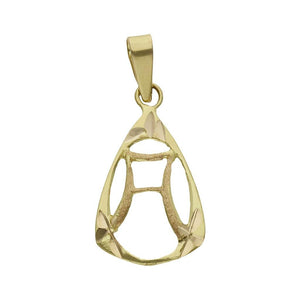 COLGANTE ORO 18KL LETRA - 11x18MM - Abecedario: a 