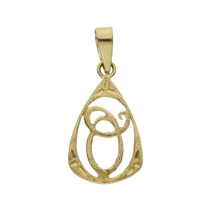 COLGANTE ORO 18KL LETRA - 11x18MM - Abecedario: o 