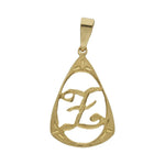 COLGANTE ORO 18KL LETRA - 11x18MM - Abecedario: z 