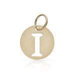 COLGANTE ORO 18KL LETRA CALADA - 10MM - Abecedario: i 