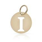 COLGANTE ORO 18KL LETRA CALADA - 12MM - Abecedario: i 