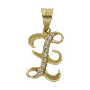 COLGANTE ORO 18KL LETRA CIRCONITAS - 19MM - Abecedario: z 