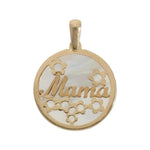 COLGANTE ORO 18KL MAMA NACAR - 16MM