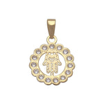 COLGANTE ORO 18KL MANO DE FATIMA - 12MM