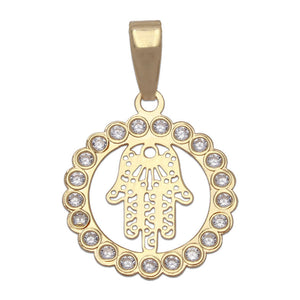 COLGANTE ORO 18KL MANO DE FATIMA - 15MM