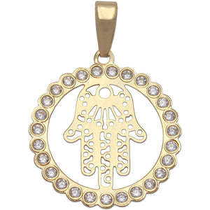 COLGANTE ORO 18KL MANO DE FATIMA - 19MM