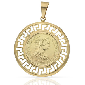 COLGANTE ORO 18KL MONEDA - 18MM - Peso: 10.45 gr 