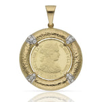 COLGANTE ORO 18KL MONEDA - 20MM - Peso: 11.55 gr 