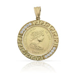 COLGANTE ORO 18KL MONEDA - 20MM - Peso: 8.80 gr 