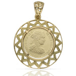 COLGANTE ORO 18KL MONEDA - 20MM - Peso: 9.65 gr 
