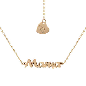 COLGANTE ORO 18KL NOMBRE + CORAZON - Nombres: 6 Letras 