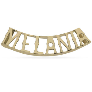 COLGANTE ORO 18KL NOMBRE LISO - Nombres: 5 Letras 