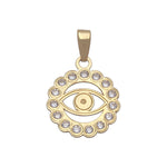 COLGANTE ORO 18KL OJO TURCO - 12MM