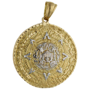 COLGANTE ORO 18KL SOL AZTECA - 43MM - Peso: 34.60 gr 
