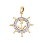 COLGANTE ORO 18KL TIMON-ANCLA