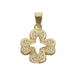 COLGANTE ORO 18KL TREBOL 4 HOJAS
