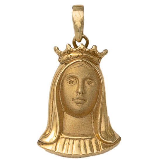 COLGANTE ORO 18KL V. MILAGROSA - 19x27MM - Peso: 6.95 gr 
