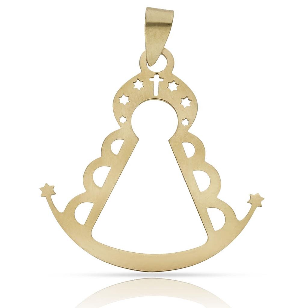 COLGANTE ORO 18KL VIRGEN DEL ROCIO - 24x25MM
