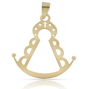 COLGANTE ORO 18KL VIRGEN DEL ROCIO - 24x25MM