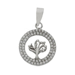 COLGANTE ORO BLANCO 18KL ARBOL DE LA VIDA