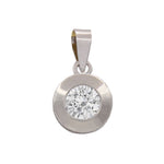COLGANTE ORO BLANCO 18KL CIRCONITA - 7MM