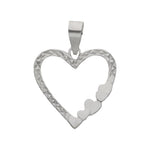 COLGANTE ORO BLANCO 18KL CORAZON 
