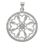 COLGANTE ORO BLANCO 18KL CORAZONES
