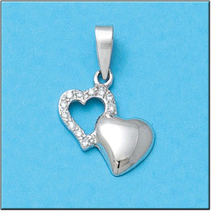 COLGANTE ORO BLANCO 18KL DIAMANTES