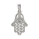 COLGANTE ORO BLANCO 18KL MANO DE FATIMA