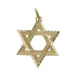 COLGANTE ORO DE 18KL ESTRELLA DE DAVID - 23X28MM - Peso: 3.05 gr 