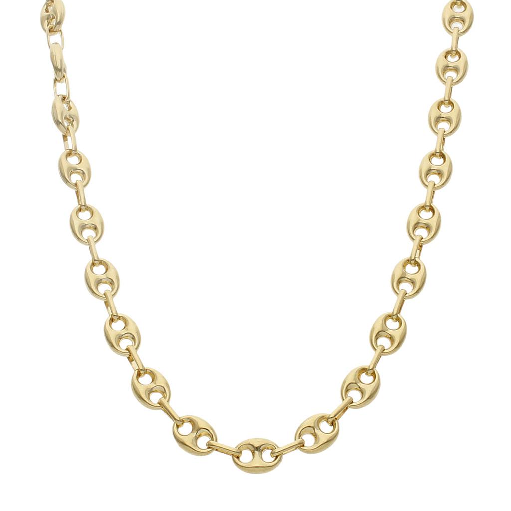COLLAR 18KL CALABROTE HUECO - 8MM - Longitud - Peso: 50cm-29.70 gr 