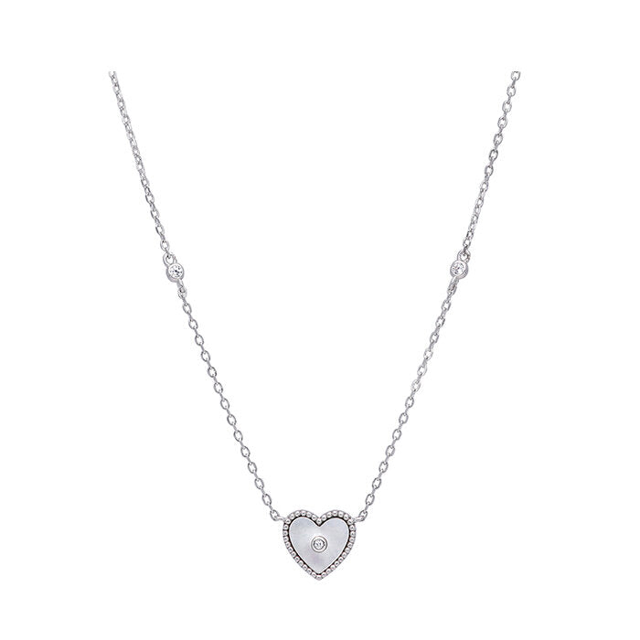 Collar Corazón Nácar Marea Jewels Plata de1ra Ley 925 D02307/AA