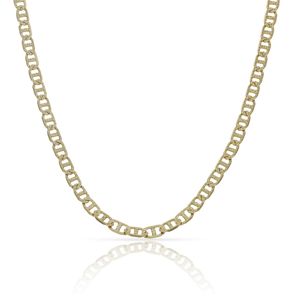 COLLAR ORO 18KL ANCLA - 3MM - Longitud - Peso: 45cm-7.50 gr 