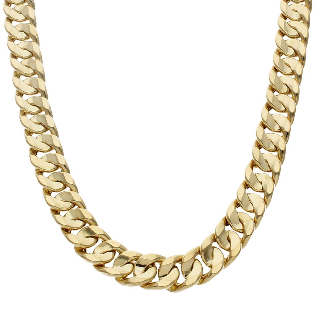 COLLAR ORO 18KL BARBADO 12MM - Longitud - Peso: 50cm-66.05 gr 