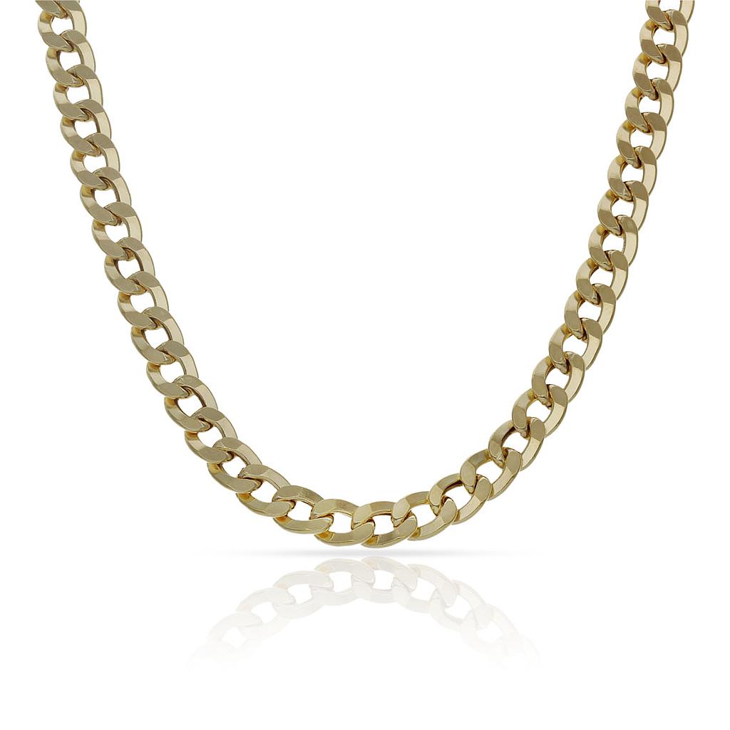 COLLAR ORO 18KL BARBADO HUECO - 5MM - Longitud - Peso: 50cm-12.00 gr 