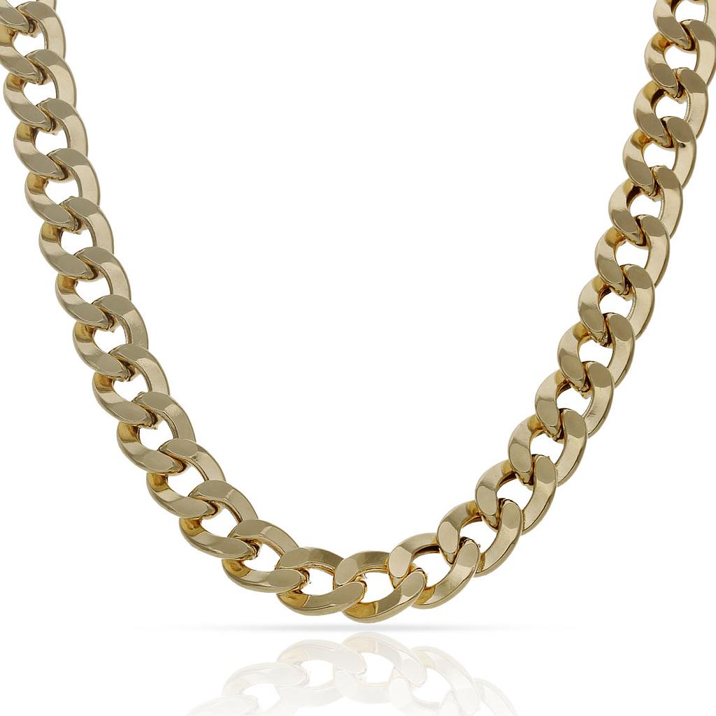COLLAR ORO 18KL BARBADO HUECO - 7MM - Longitud - Peso: 50cm-22.30 gr 