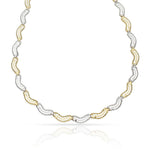 COLLAR ORO 18KL BICOLOR - Peso: 8.10 gr 