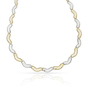 COLLAR ORO 18KL BICOLOR - Peso: 8.10 gr 
