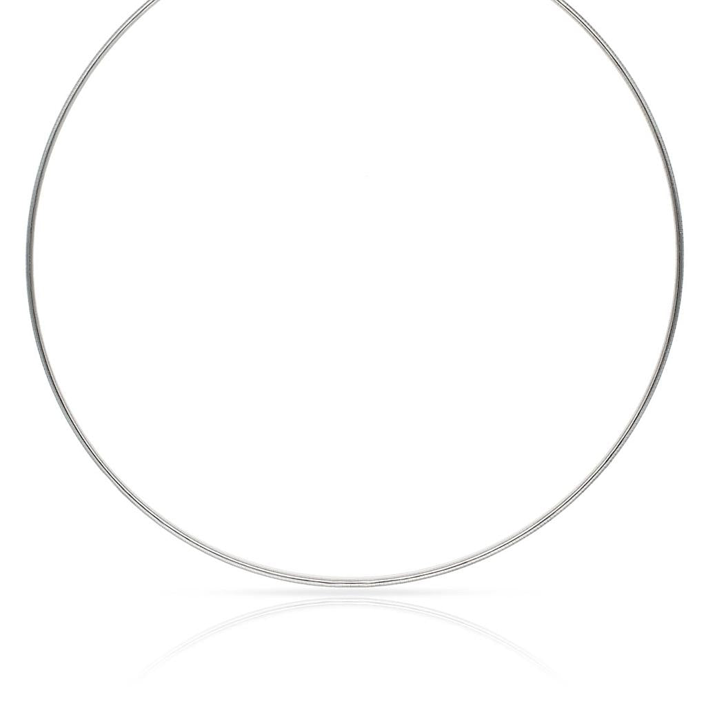 COLLAR ORO 18KL BLANCO 2MM - Peso: 15.05 gr 