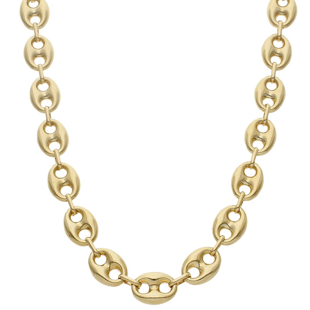 COLLAR ORO 18KL CALABROTE HUECO - 12MM - Longitud - Peso: 50cm-54.00 gr 