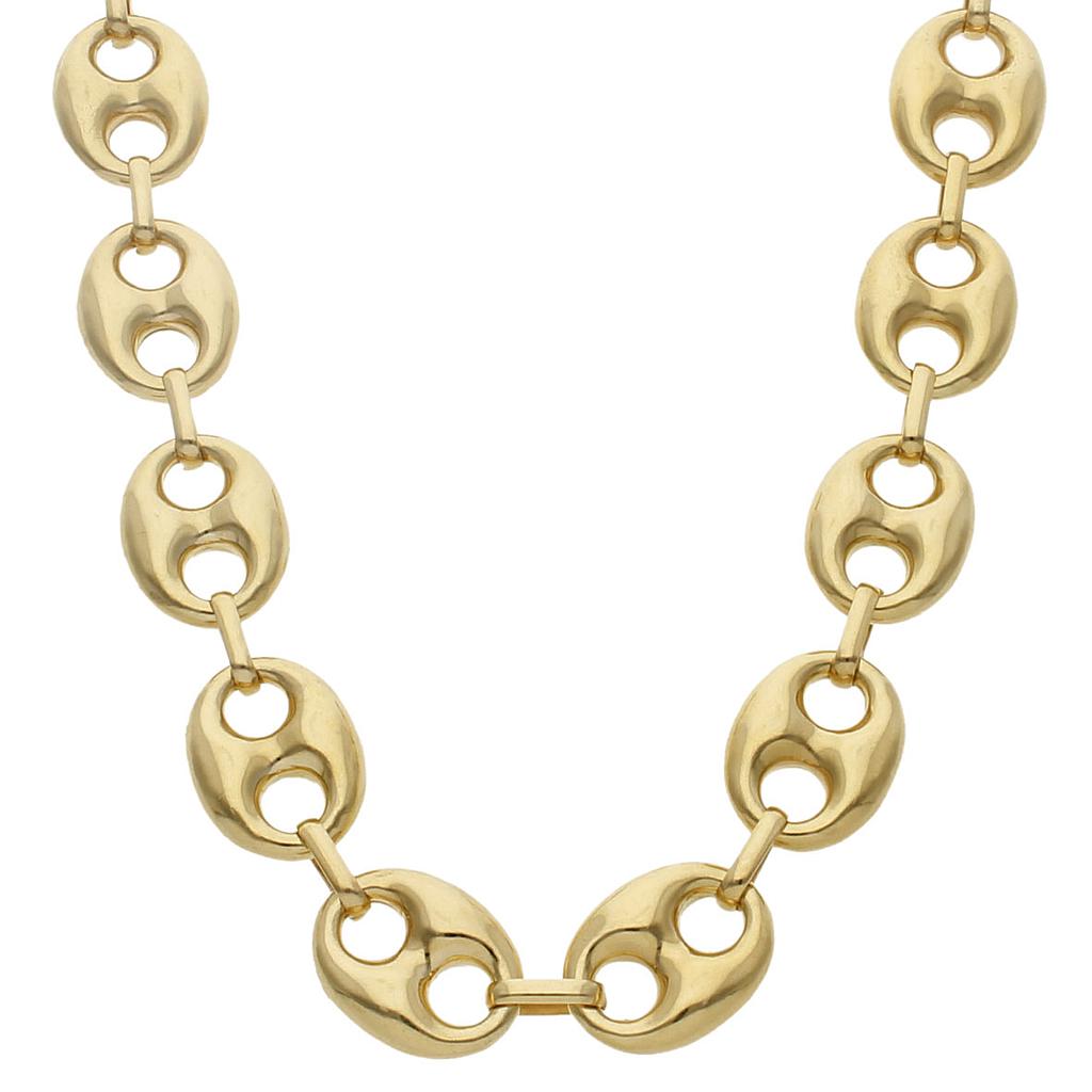 COLLAR ORO 18KL CALABROTE HUECO - 17MM - Longitud - Peso: 60cm-83.75 gr 