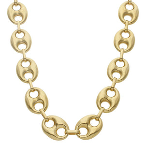 COLLAR ORO 18KL CALABROTE HUECO - 17MM - Longitud - Peso: 60cm-83.75 gr 