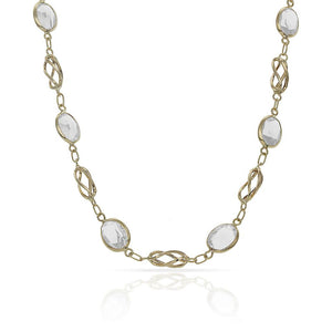 COLLAR ORO 18KL CIRCONITAS - Longitud - Peso: 50cm-13.30 gr 