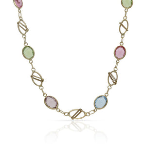 COLLAR ORO 18KL COLORES - Longitud - Peso: 50cm-10.00 gr 