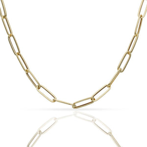 COLLAR ORO 18KL ESLABONES OVALADOS - 4.50MM - Longitud - Peso: 50cm-7.00 gr 
