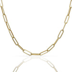 COLLAR ORO 18KL ESLABONES OVALADOS - 4MM - Longitud - Peso: 50cm-5.95 gr 